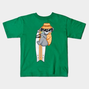 cute and cool animals in the summer Kids T-Shirt